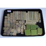 One tray containing a quantity of Britains lead hollow cast garden accessories to include low