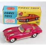 A Corgi Toys No. 310 Chevrolet Corvette Stingray, comprising of metallic pink body with yellow