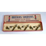 A Britains set No. 1318 machine gunners 1940s version comprising of three seated and three prone