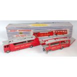A Dinky Toys No. 983 Auto Service Car Carrier with trailer, comprising of red body with grey deck