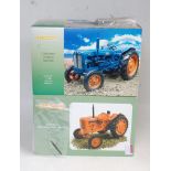 A Universal Hobbies 1:16 scale boxed diecast tractor group, to include a Fordson Power Major, and