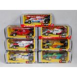Seven various boxed as issued Bburago 1/24 scale F1 racing diecasts to include a Maclaren MP4/2