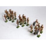 A Britains from set No. 1287 British military band figure group, band of the line in service