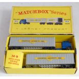 A Matchbox Major Pack series No. N9 Cooper-Jarrett Interstate double freighter, comprising of dark