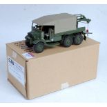 A CJB Military Models 1:32 scale white metal and resin hand crafted model of a Morris 30 CWT CDF