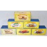 Six various boxed Matchbox Models of Yesteryear limited edition diecasts, to include a Lesney