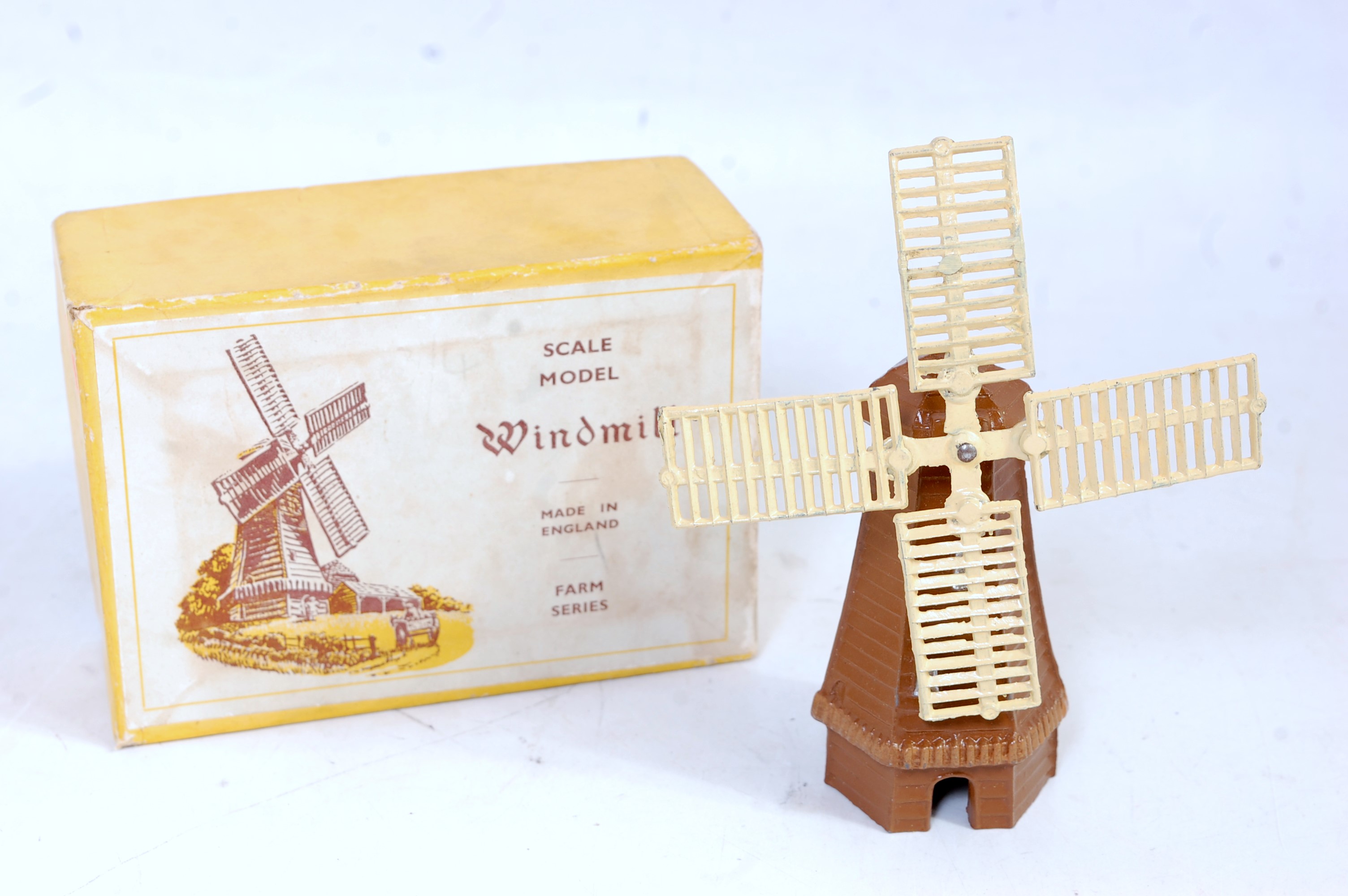 An FG Taylor & Sons No. 831 Windmill comprising brown and yellow body, housed in the original - Image 2 of 2