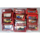 Approximately 45 various red window boxed Matchbox Models of Yesteryear, mixed examples to include