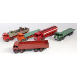 Eight various loose Dinky Toy diecasts, all playworn to include Foden 501 diesel wagon, Foden 502