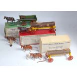 A Britains and Charbens horse-drawn farming implement group to include a Charbens series horse drawn