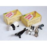 A Britains Zoo picture packed boxed group to include No. 9011 giant panda and baby panda gift set,