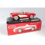 A Solido No. 1201 1/12 scale model of a 1958 Chevrolet Corvette, housed in the original