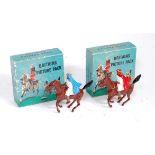 Two boxed Britains Picture pack series, No. 829B mounted Arabs with rifles, both housed in the