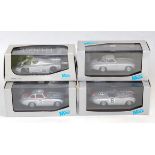 Four various boxed Max Models 1/43 scale plastic car and racing diecasts to include a Mercedes