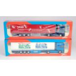 A Tekno 1:50 scale boxed road transport diecast group to include an R Heeb Scania R144L/530