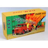 A Dan Toys No. DAN-077 model of a Berliet Grande Echelle fire escape, appears as issued in the