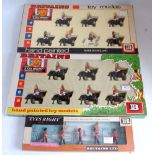 A Britains Eyes Right Models boxed soldier set group, to include No. 7226 Scots Guards Colour Party,