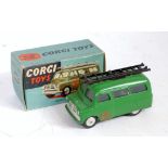 A Corgi Toys No. 405 Bedford Utilecon AFS tender, comprising of green body with black ladder and AFS