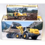 A Conrad and NZG Liebherr 1/50 scale construction diecast group to include Conrad No. 2809 LR634