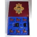Three various boxed Britains modern release toy soldier gift sets to include No. 8825 Royal Horse