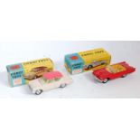 A Corgi Toys boxed diecast group, two examples to include No. 215S Ford Thunderbird open sports