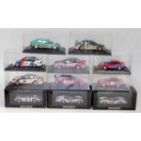 11 various boxed and plastic cased Minichamps 1/43 scale diecasts, some examples missing card