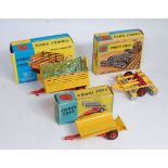 A collection of Corgi Toys boxed farming implements to include a No. 58 beast carrier, appears