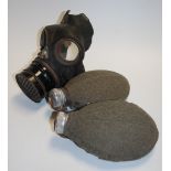 A British Special Services respirator; together with two water bottles (3)