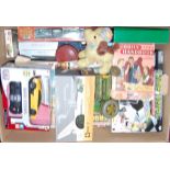 Assorted toys to include modern issue diecast, kits, tinplate tractor by Mettoy etc