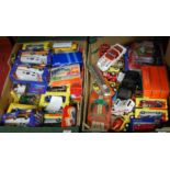 Two boxes of modern issue diecast to include Shell Super Collection etc