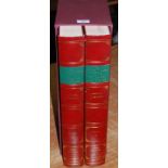 Samuel Johnson - Dictionary of the English Language in two leather bound volumes