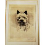 James Grant - Scottie dog, etching; Douglas Yates - Sunday morning, etching; Penguin study, print;