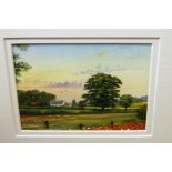 Peter Hayman - Landscape study, watercolour with body colour, signed lower left, 10.5 x 14.5cm;