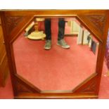 A walnut framed mirror, and one other (2)