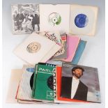 A collection of 7" vinyl records to include