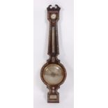 Grafsi & Fontana of Exeter - an early 19th century rosewood and mother of pearl inlaid four dial
