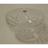A Waterford cut crystal footed bowl, dia. 25cm