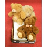 Treasured Bears, boxed, limited edition gift set together with three modern plush bears (4)