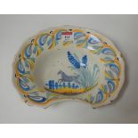 A 19th century French faience barber bowl 27cm