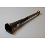 An early 20th century copper beaters horn