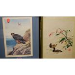 Archibald Thorburn - set of four limited edition prints of birds of prey, together with three