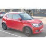 A Suzuki Ignis SZ5 SHVS Hatchback, AJ18 UCC (2018), Hybrid Electric, 1242CC, 5 door, Red, Manual,