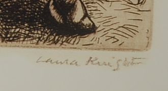 Dame Laura Knight (1877-1970) - The Rosinbacks, etching, signed in pencil to the margin, 26 x 12. - Image 3 of 4