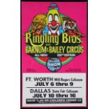 Ringling Bros and Barnum and Bailey Circus window cards (2)