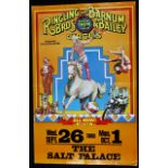 Ringling Bros, Barnum and Bailey Circus poster, 1970/80’s