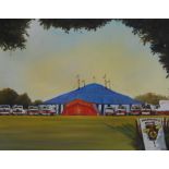 English School, (20th century), Gerry Cottle's Circus, unsigned, oil on canvas, 39 x 50cm, unframed
