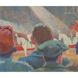 Clifford Hall (1904-1973) - Mill's Circus Horses, oil on canvas, signed lower right and dated