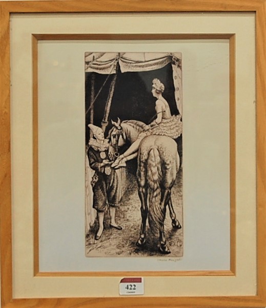 Dame Laura Knight (1877-1970) - The Rosinbacks, etching, signed in pencil to the margin, 26 x 12. - Image 2 of 4