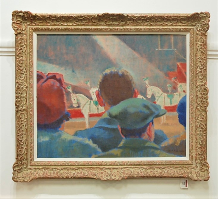 Clifford Hall (1904-1973) - Mill's Circus Horses, oil on canvas, signed lower right and dated - Image 2 of 9