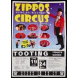 Zippos circus posters, 3 large plus one other (4)